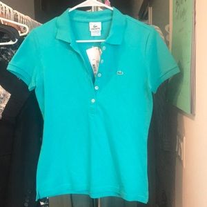 NWT Lacoste classic pique stretch polo